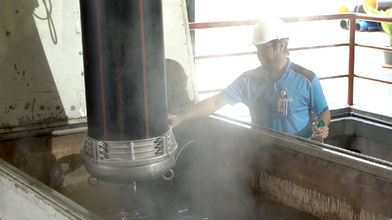 The internal pressure creeping test of TAP's HDPE pipe manufacturing process