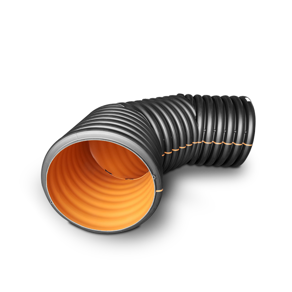 Corrugated ( TAPKORR ) 90-degree elbow fittings for changing the direction of pipeline system at a 90-degree angle