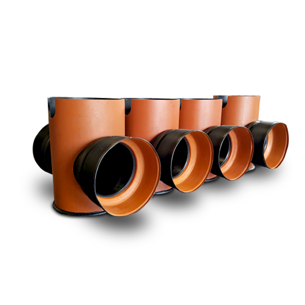 Corrugated fittings ( TAPKORR ) for manholes for connecting ( TAPKORR ) and integrating corrugated pipes into manhole structures