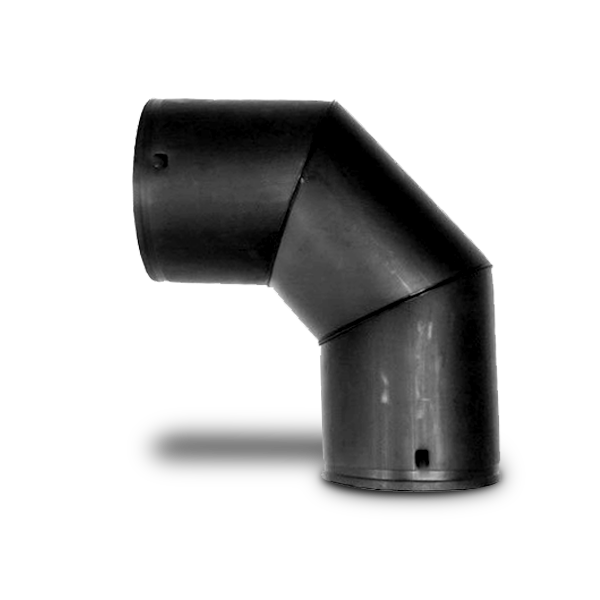 Elbow L90-TAP sewerage drainage fittings for changing the direction of corrugated pipes ( TAPKORR ) at a 90-degree angle in sewerage and drainage systems