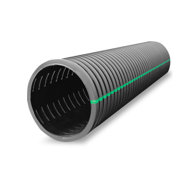 Double wall hole corrugated ( TAPKORR ) polyethylene ( P.E. ) pipes