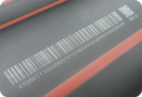 HDPE pipe is printed with Barcode and QR marking Image 2