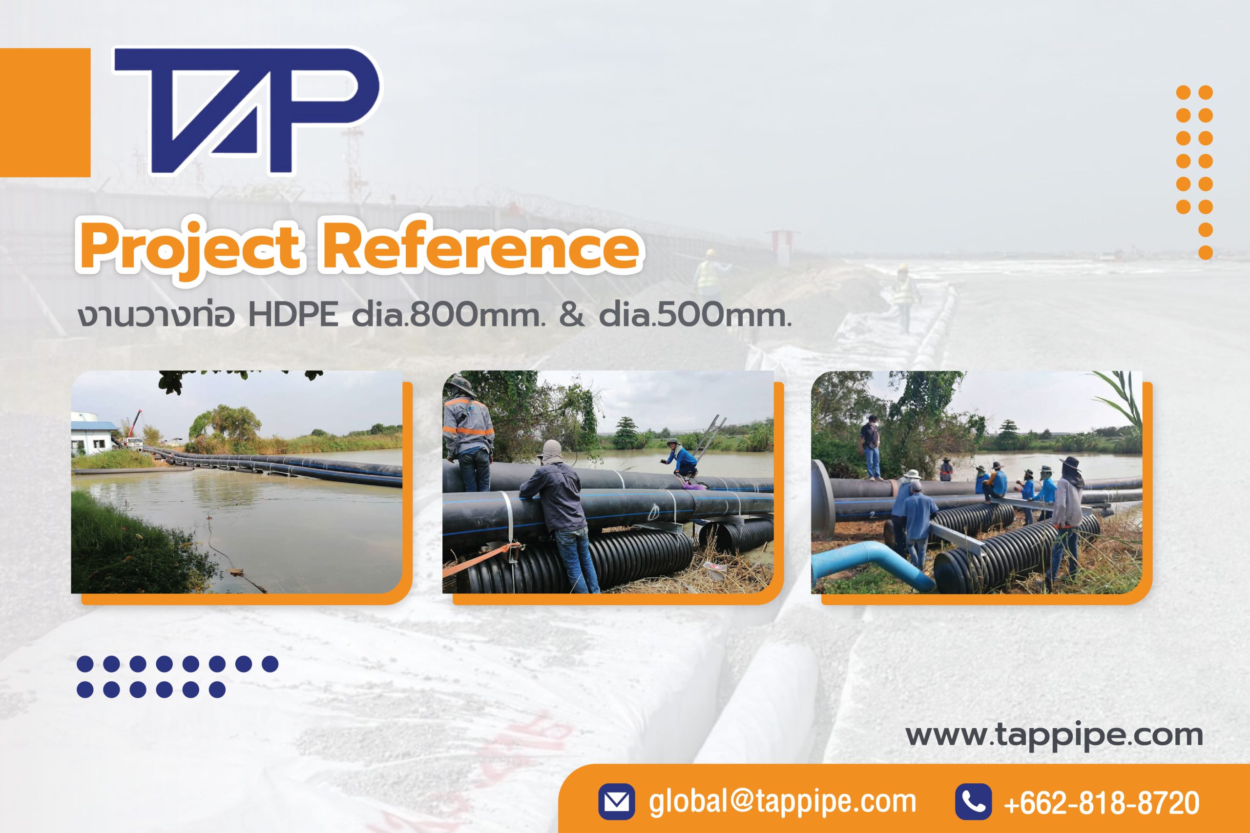 Cover : corrugated pipe ( TAPKORR )s are used to create floats