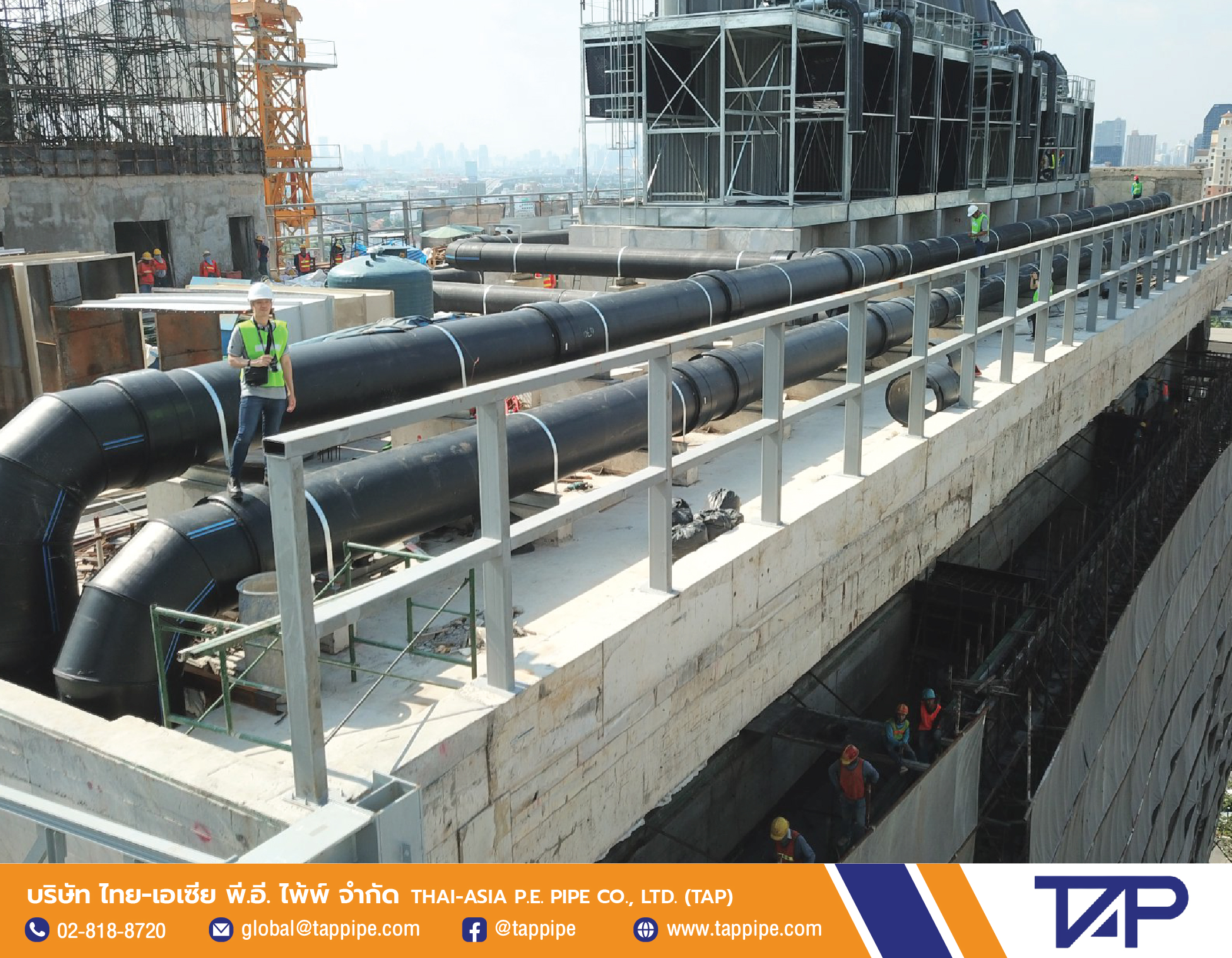 Picture of Work Progress of HDPE Pipe System (Line Cooling) - Image 2.