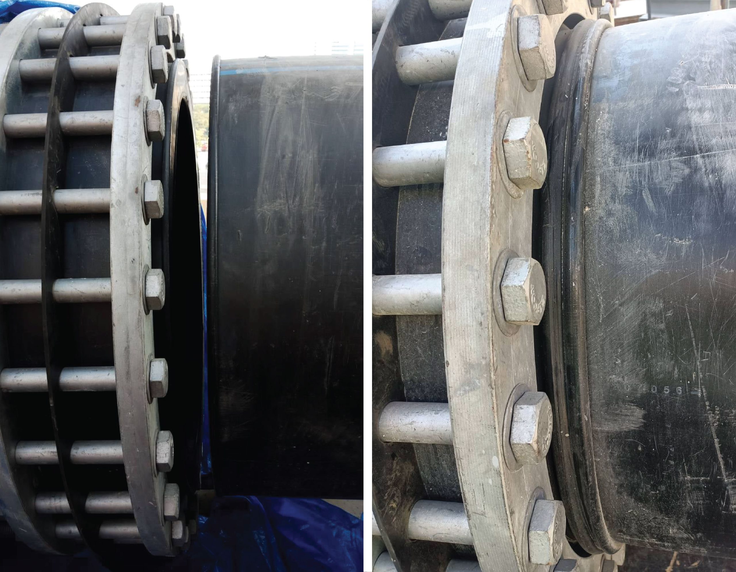 Comparison of HDPE Pipe Joints Before and After Repair