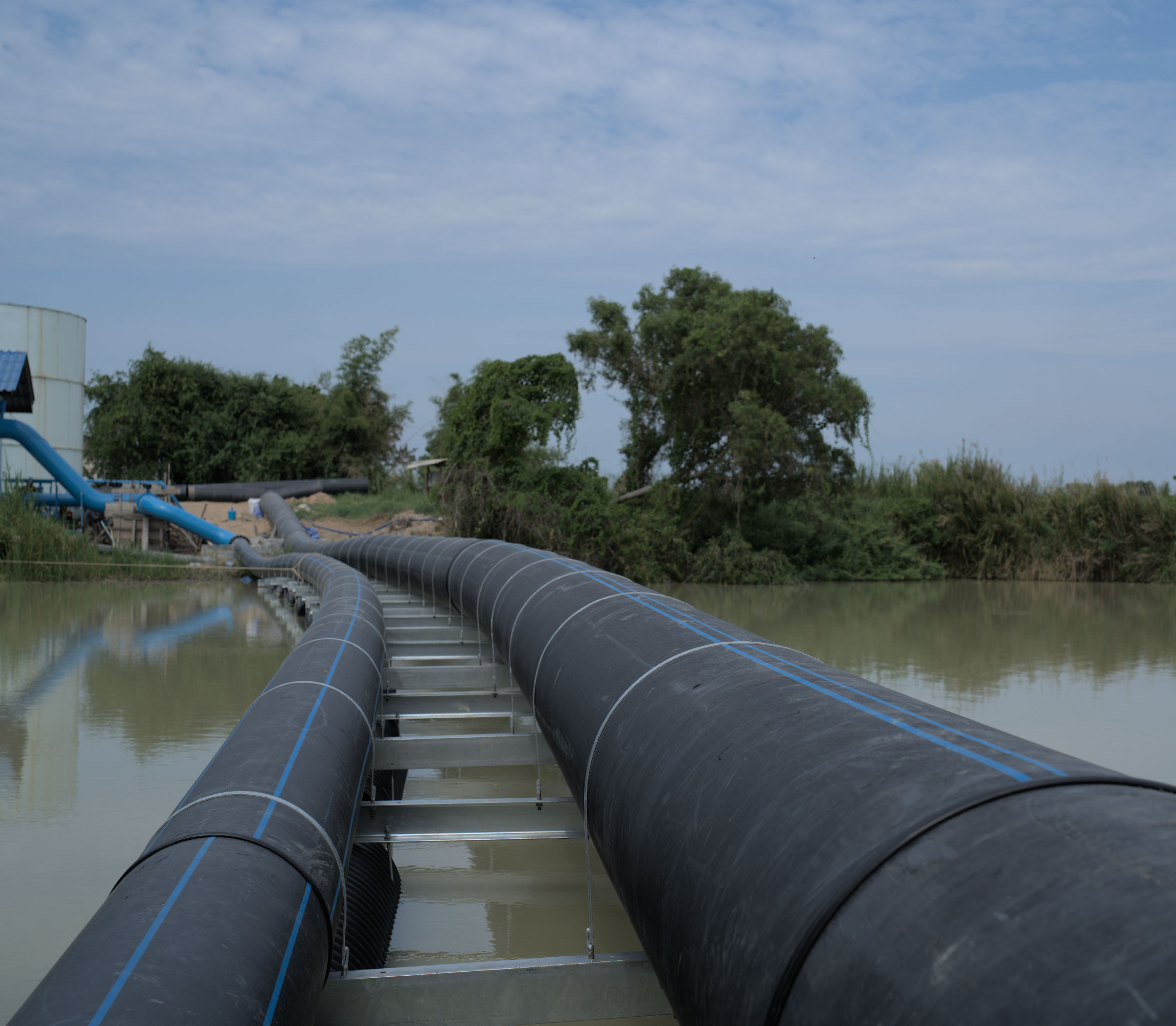 HDPE pipes installed in harsh environments