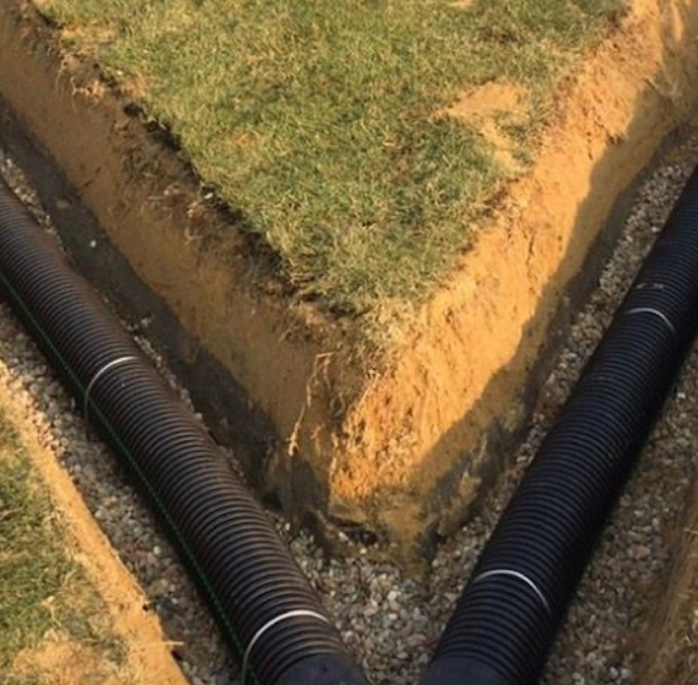 An environmentally friendly HDPE pipe, offering sustainable fluid transportation with minimal environmental impact