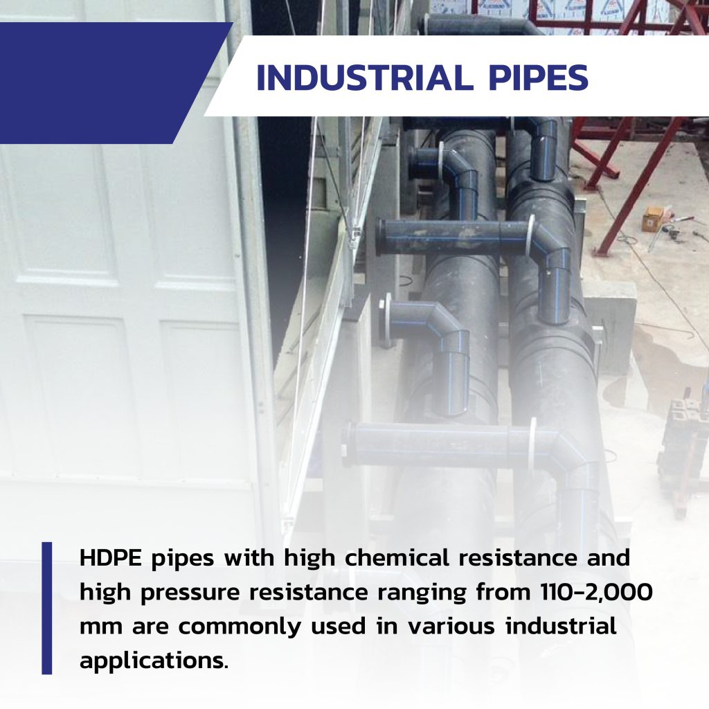 Choosing the size of HDPE pipe for use with industrial pipes